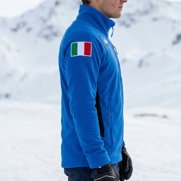 KAPPA Brilliant Navy Men’s Ski Fleece Jacket – Italian National Team (FISI) Gear - Picture 3 of 9